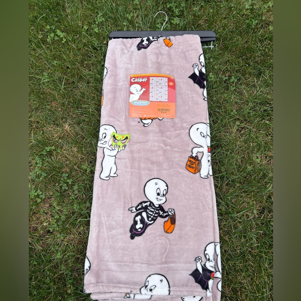 Casper the Friendly Ghost Blanket, Halloween Blanket, Ghost Blanket, Care Bears